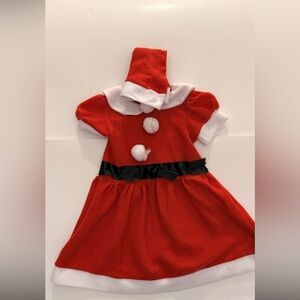 Festive Red Santa Dress Costume for Kids